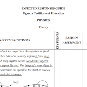 MATIGO MOCKS  SCORING GUIDE PHYSICS PAPER 1 2025