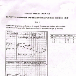 UCE  Physics UMTA Guide 2025