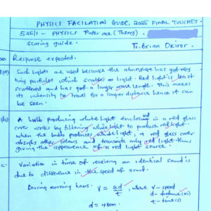 PHYSICS O'LEVEL FINAL TOUCHES GUIDE 2025