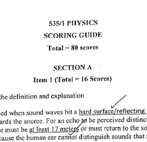Uce Physics Paper 1 2024 Marking Guide 2024